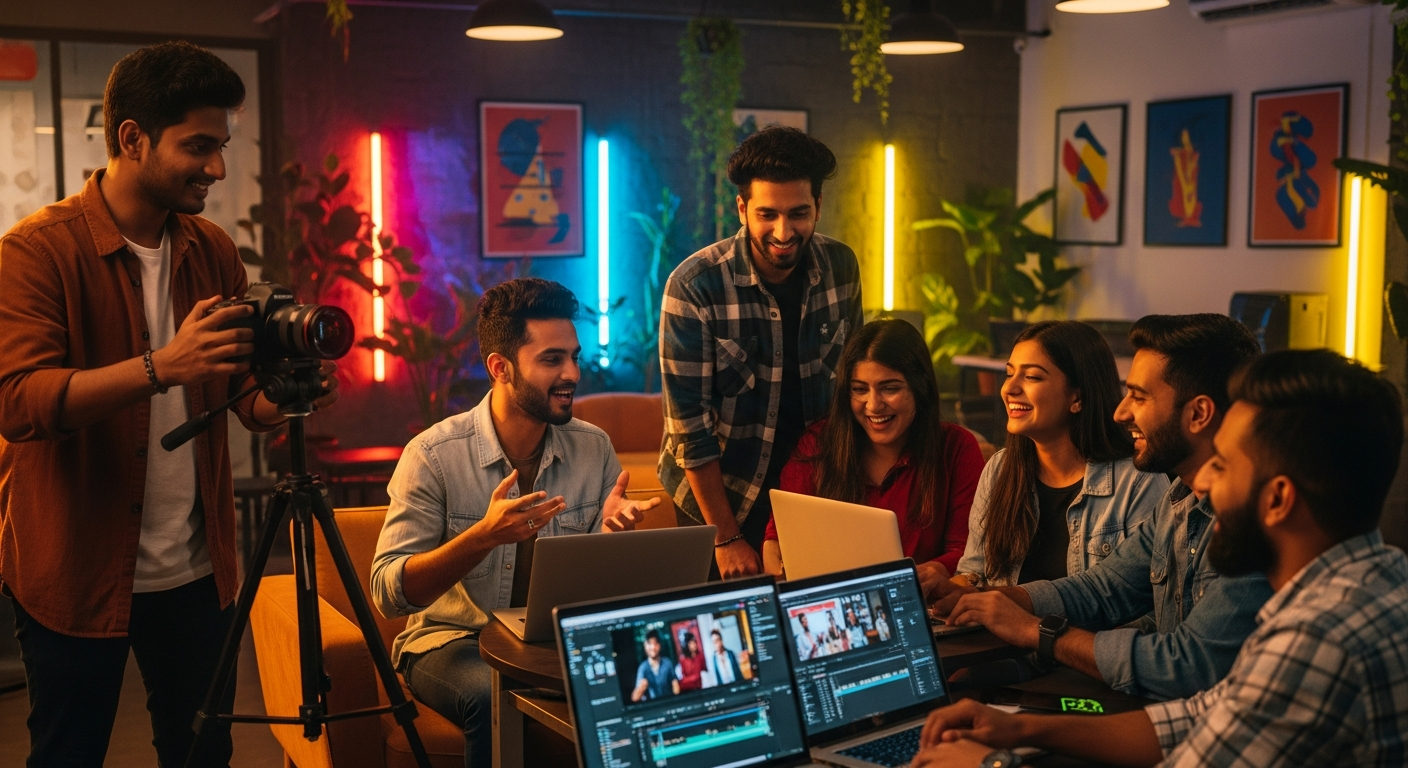 Pixalera team of Indian content creators